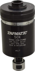 Tapmatic - Model 50X, No. 6 Min Tap Capacity, 1/2 Inch Max Mild Steel Tap Capacity, JT6 Mount Tapping Head - 22100 (J421), 22000 (J422) Compatible, Includes Tap Clamping Wrenches, for Manual Machines - Exact Industrial Supply