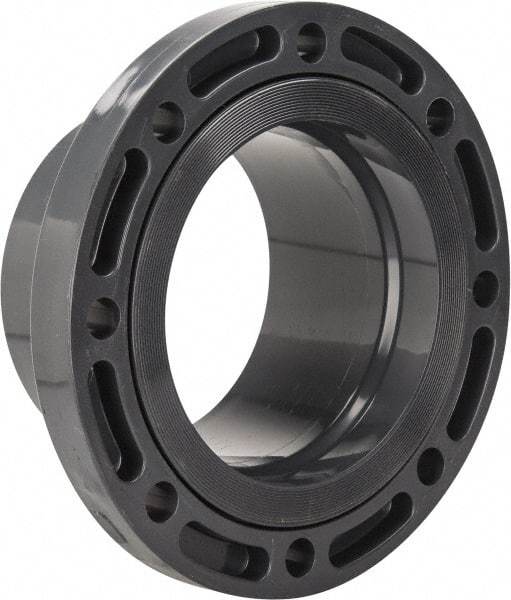Value Collection - 8" Pipe, 13-1/2" OD, PVC Spigot Pipe Flange - Schedule 80, Gray - Exact Industrial Supply
