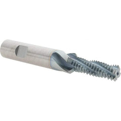 Emuge - 1/2-13, 0.407" Cutting Diam, 4 Flute, Solid Carbide Helical Flute Thread Mill - Internal Thread, 1.267" LOC, 3.78" OAL, 14mm Shank Diam - Exact Industrial Supply