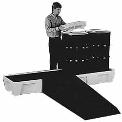 Enpac - 31" Wide x 12-3/4" High, Spill Containment Ramp - Exact Industrial Supply