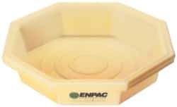 Enpac - 19.5 Gal Sump, 400 Lb Capacity, 1 Drum, Plastic Drum Tray - 7-1/4" High - Exact Industrial Supply