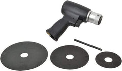 Florida Pneumatic - 3 to 5-1/2" Disc, 20,000 RPM, Pneumatic Handheld Disc Sander - 4 CFM, 1/4 NPT Inlet, 0.33 hp, 90 psi - Exact Industrial Supply