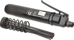 Universal Tool - 4,600 BPM, 1" Bore Diam, Pneumatic Pistol Grip Needle Scaler - 1/8" Needle Diam, 7" Needle Length, 1-1/8" Stroke Length, 12 CFM, 90 psi, 1/4 NPT Inlet - Exact Industrial Supply