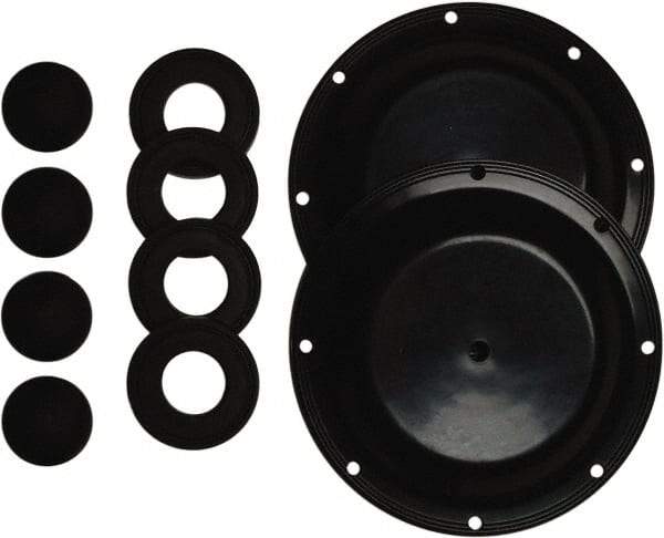 SandPIPER - Neoprene Fluid Section Repair Kit - For Use with Diaphragm Pumps - Exact Industrial Supply