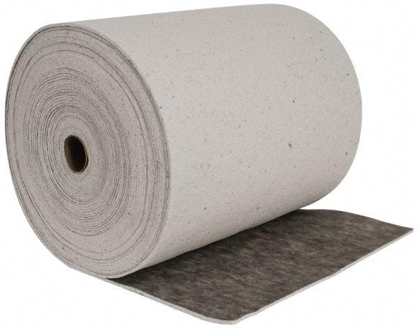 Brady SPC Sorbents - 53 Gal Capacity per Package, Universal Roll - 150' Long x 28-1/2" Wide, Gray, Cellulose - Exact Industrial Supply