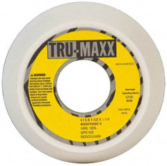 Tru-Maxx - 4" Diam, 1-1/4" Hole Size, 1-1/2" Overall Thickness, 80 Grit, Type 11 Tool & Cutter Grinding Wheel - Medium Grade, Aluminum Oxide, K Hardness, 5,730 RPM - Exact Industrial Supply