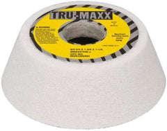 Tru-Maxx - 5" Diam, 1-3/4" Hole Size, 1-3/4" Overall Thickness, 46 Grit, Type 11 Tool & Cutter Grinding Wheel - Coarse Grade, Aluminum Oxide, J Hardness, 4,585 RPM - Exact Industrial Supply