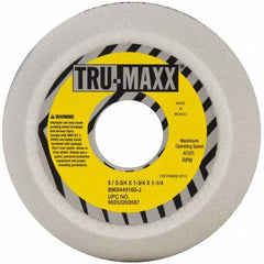 Tru-Maxx - 5" Diam, 1-3/4" Hole Size, 1-3/4" Overall Thickness, 60 Grit, Type 11 Tool & Cutter Grinding Wheel - Medium Grade, Aluminum Oxide, J Hardness, 4,585 RPM - Exact Industrial Supply