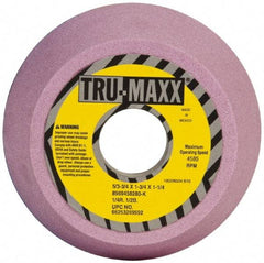 Tru-Maxx - 5" Diam, 1-1/4" Hole Size, 1-3/4" Overall Thickness, 80 Grit, Type 11 Tool & Cutter Grinding Wheel - Medium Grade, Aluminum Oxide, K Hardness, 4,585 RPM - Exact Industrial Supply