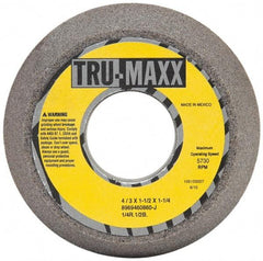 Tru-Maxx - 4" Diam, 1-1/4" Hole Size, 1-1/2" Overall Thickness, 60 Grit, Type 11 Tool & Cutter Grinding Wheel - Medium Grade, Aluminum Oxide, J Hardness, 5,730 RPM - Exact Industrial Supply