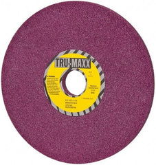 Tru-Maxx - 8" Diam x 1-1/4" Hole x 1/2" Thick, H Hardness, 46 Grit Surface Grinding Wheel - Aluminum Oxide, Type 1, Coarse Grade, 3,105 Max RPM, No Recess - Exact Industrial Supply