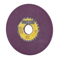 Tru-Maxx - 7" Diam x 1-1/4" Hole x 1/4" Thick, J Hardness, 46 Grit Surface Grinding Wheel - Aluminum Oxide, Type 1, Coarse Grade, 3,600 Max RPM, No Recess - Exact Industrial Supply
