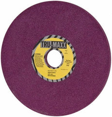 Tru-Maxx - 8" Diam x 1-1/4" Hole x 1/2" Thick, I Hardness, 60 Grit Surface Grinding Wheel - Aluminum Oxide, Type 1, Medium Grade, 3,600 Max RPM, No Recess - Exact Industrial Supply