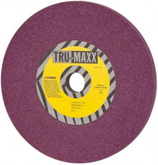 Tru-Maxx - 10" Diam x 1-1/4" Hole x 3/4" Thick, J Hardness, 46 Grit Surface Grinding Wheel - Aluminum Oxide, Type 1, Coarse Grade, 3,250 Max RPM, No Recess - Exact Industrial Supply