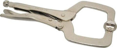 Paramount - 11" OAL C-Clamp Locking Pliers - 2-5/8" Jaw Depth, 3-3/8" Jaw Opening, Standard Handle - Exact Industrial Supply