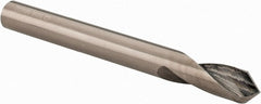 Accupro - 1/4" Body Diam, 90°, 2-1/2" OAL, Solid Carbide Spotting Drill - Exact Industrial Supply