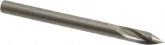 Accupro - 4mm Body Diam, 60°, 51mm OAL, Solid Carbide Spotting Drill - Exact Industrial Supply