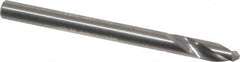 Accupro - 4mm Body Diam, 120°, 51mm OAL, Solid Carbide Spotting Drill - Exact Industrial Supply