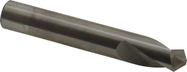 Accupro - 12mm Body Diam, 120°, 76mm OAL, Solid Carbide Spotting Drill - Exact Industrial Supply