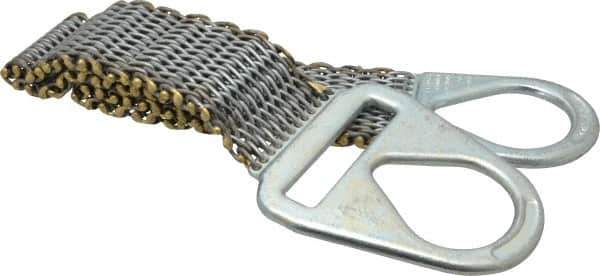 Lift-All - 4' Long x 4" Wide, 4,800 Lb Vertical Capacity, Steel Web Sling - 4,800 Lb Choker Capacity - Exact Industrial Supply