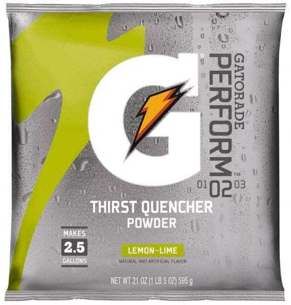 Gatorade - 21 oz Pack Lemon-Lime Activity Drink - Powdered, Yields 2.5 Gal - Exact Industrial Supply