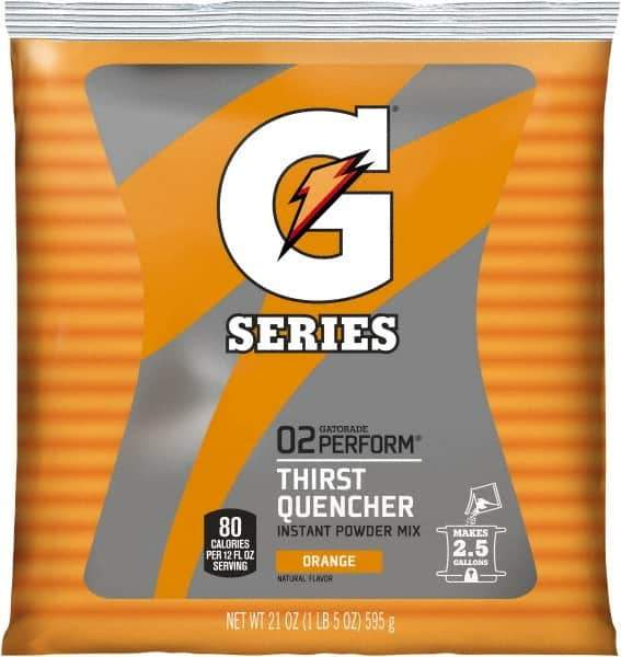 Gatorade - 21 oz Pack Orange Activity Drink - Powdered, Yields 2.5 Gal - Exact Industrial Supply