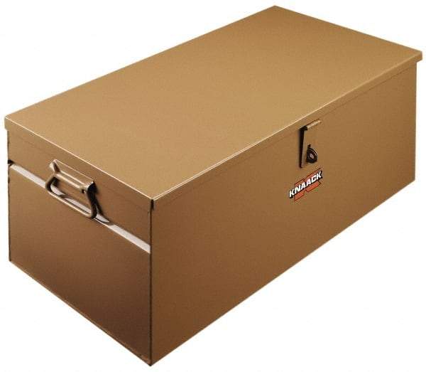 Knaack - 28" Wide x 12" Deep x 12" High Job Site Storage Box - Steel, Tan - Exact Industrial Supply