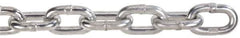 Peerless Chain - 100 Ft. Long, 3900 Lbs. Load Capacity, Carbon Steel High Test Chain - 43 Grade, 1.269 Inch Inside Long x 0.469 Inch Inside Wide - Exact Industrial Supply