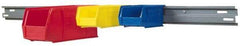 Akro-Mils - 48" Wide x 3" High, Gray Bin Hanging Rail - Use with Akro-Mils - 30-210, 30-220, 30-230 - Exact Industrial Supply