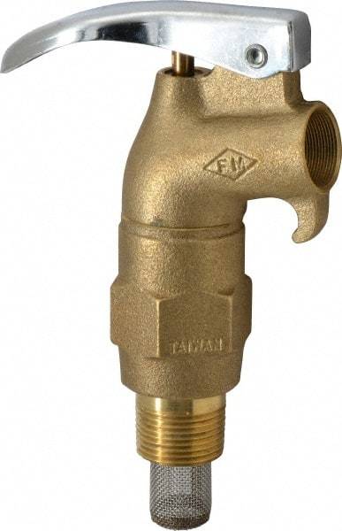Value Collection - 3/4" NPT Brass Rigid Drum Faucet - FM Approved, External Arrester, Self Closing - Exact Industrial Supply