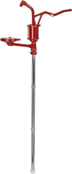 Wesco Industrial Products - Cast Iron Hand Operated Lever Pump - 16 oz per Stroke, For Fuel Oil Products - Exact Industrial Supply