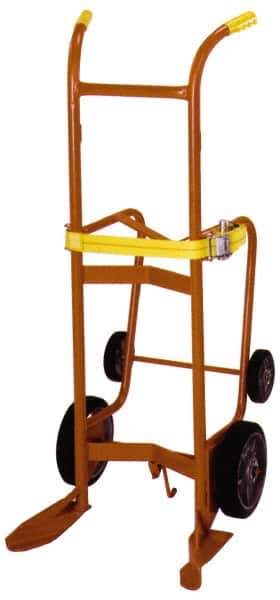 Wesco Industrial Products - 1,000 Lb Load Capacity, 55 Gal Drum Hand Truck - 23-3/4" Wide x 57-1/2" High, 4 Wheels - Exact Industrial Supply