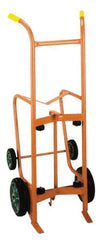 Wesco Industrial Products - 1,000 Lb Load Capacity, 55 Gal Drum Hand Truck - 24" Wide x 56" High, 4 Wheels - Exact Industrial Supply