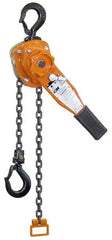 CM - 3,000 Lb Lifting Capacity, 5' Lift Height, Lever Hoist - Made from Chain, 48 Lb Avg Pull to Lift Rated Load - Exact Industrial Supply