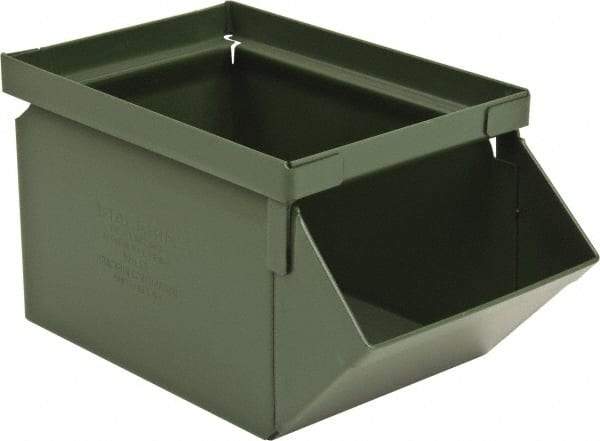 Stackbin - Size 0, Open End Bin - 8" Long x 4-1/2" Wide x 4-1/2" High, 6" Bottom Length - Exact Industrial Supply