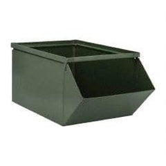 Stackbin - Size 4, Open End Bin - 20-1/2" Long x 12" Wide x 9-1/2" High, 15-3/4" Bottom Length - Exact Industrial Supply