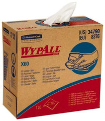 WypAll - Dry Shop Towel/Industrial Wipes - Pop-Up, 16-3/4" x 9" Sheet Size, White - Exact Industrial Supply