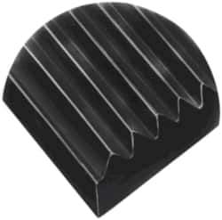 Wearwell - 75 Ft. Long x 4 Ft. Wide, Vinyl Surface, Ribbed Entrance Matting - 1/4 Inch Thick, Indoor, Heavy Traffic, Vinyl, Black, Series 305 - Exact Industrial Supply