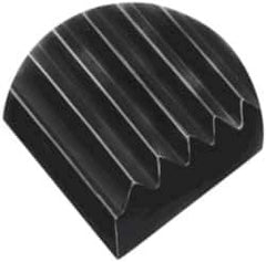 Wearwell - 75 Ft. Long x 4 Ft. Wide, Vinyl Surface, Ribbed Entrance Matting - 1/4 Inch Thick, Indoor, Heavy Traffic, Vinyl, Black, Series 305 - Exact Industrial Supply