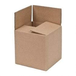 Made in USA - 6" Wide x 6" Long x 6" High Corrugated Shipping Box - Brown, 200 Lb Capacity - Exact Industrial Supply