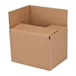 Made in USA - 6" Wide x 8" Long x 6" High Corrugated Shipping Box - Brown, 200 Lb Capacity - Exact Industrial Supply