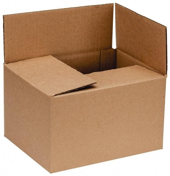 Made in USA - 8" Wide x 10" Long x 6" High Corrugated Shipping Box - Brown, 200 Lb Capacity - Exact Industrial Supply