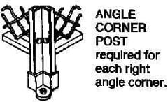 Folding Guard - Temporary Structure Floor Socket - For Temporary Structures - Exact Industrial Supply