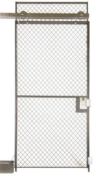 Folding Guard - 10' Tall, Temporary Structure Service Window - 5' Wide - Exact Industrial Supply