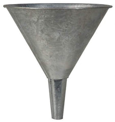Value Collection - 1 Qt Capacity Steel Funnel - 5-1/2" Mouth OD, Straight Spout - Exact Industrial Supply