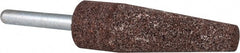 Grier Abrasives - 3/4 x 2-1/2" Head Diam x Thickness, A1, Cone, Aluminum Oxide Mounted Point - Exact Industrial Supply