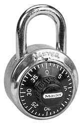 Master Lock - Locks Padlock - Steel, with Stainless Steel Finish - Exact Industrial Supply