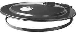 Justrite - 55 Gal, Steel Drum Cover - Hinged Self-Closing Drum Cover - Exact Industrial Supply