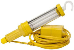 Woodhead Electrical - 120 VAC, 13 Watt, Electric, Fluorescent Portable Handheld Work Light - 25' Cord, 1 Head, 900 Lumens, Nitrile, 342.9mm Long x 38.1mm Wide x 66.04mm High - Exact Industrial Supply