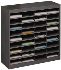 Safco - Deluxe Document Organizer - 36 Compartments, 9" Wide x 3" High x 12-1/4" Deep Compartment - Exact Industrial Supply